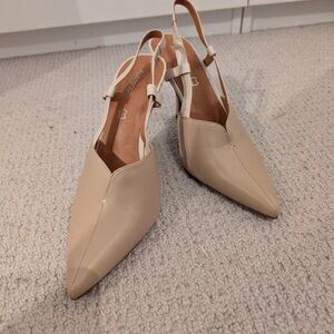Autograph Beige Slingback Heels